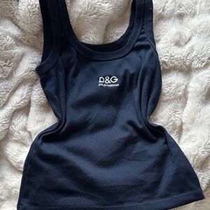 Dolce & Gabbana Navy Blue Logo Tank